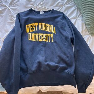 west virginia university champion crew neck- worn once